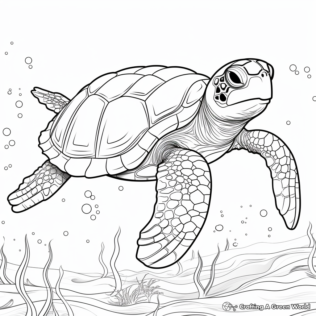 Turtle for adults coloring pages