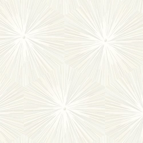 Seabrook chadwick starburst metallic pearl and white wallpaper