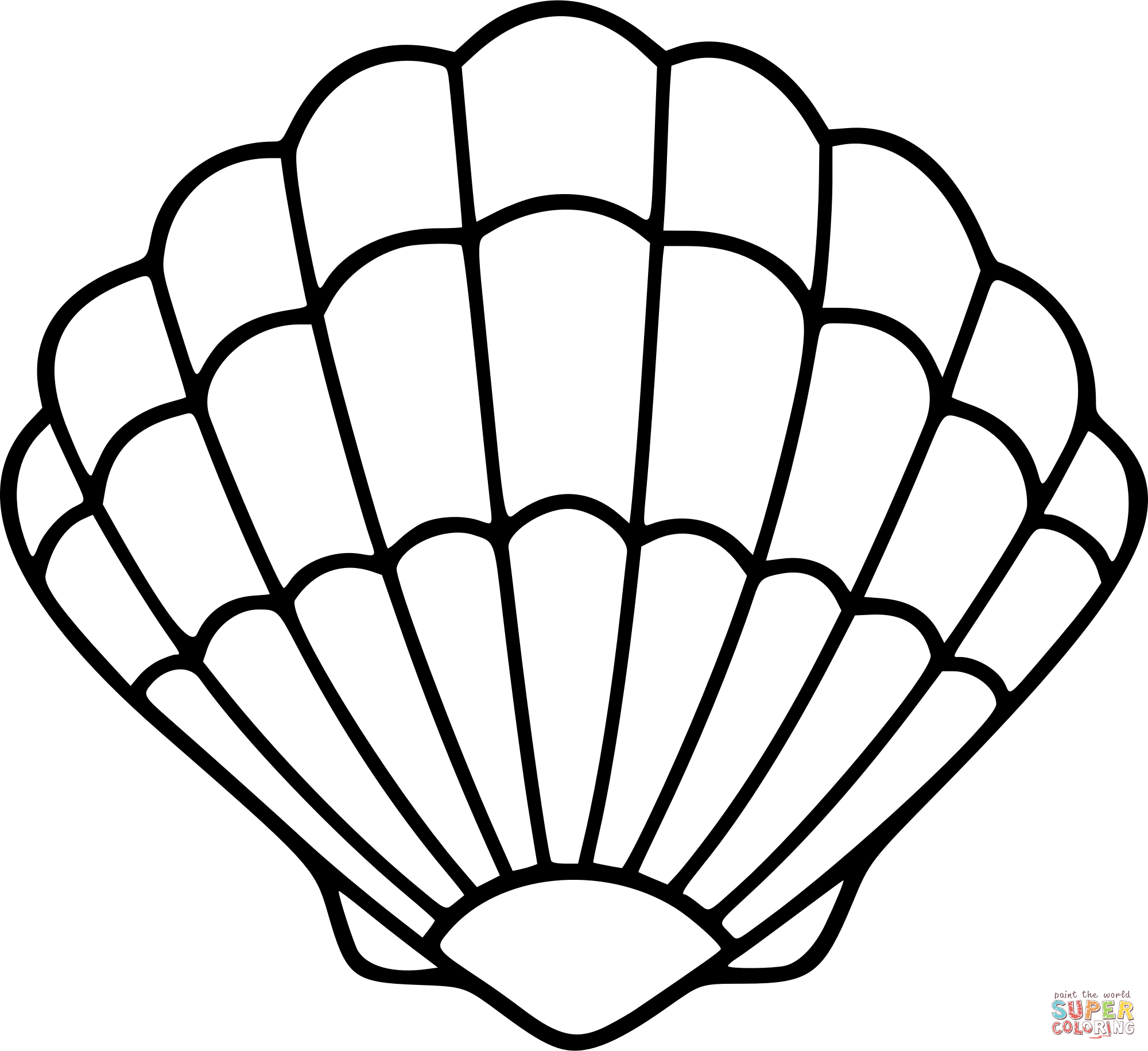 Sea shell coloring page free printable coloring pages