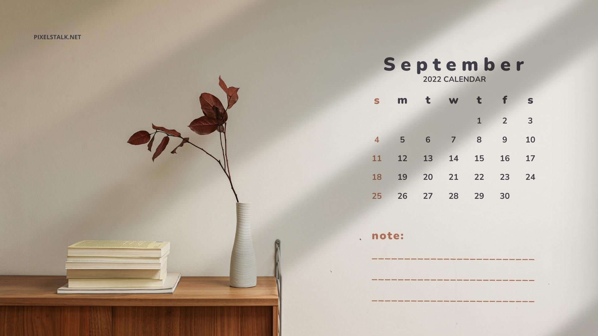 September calendar wallpaper hd free download