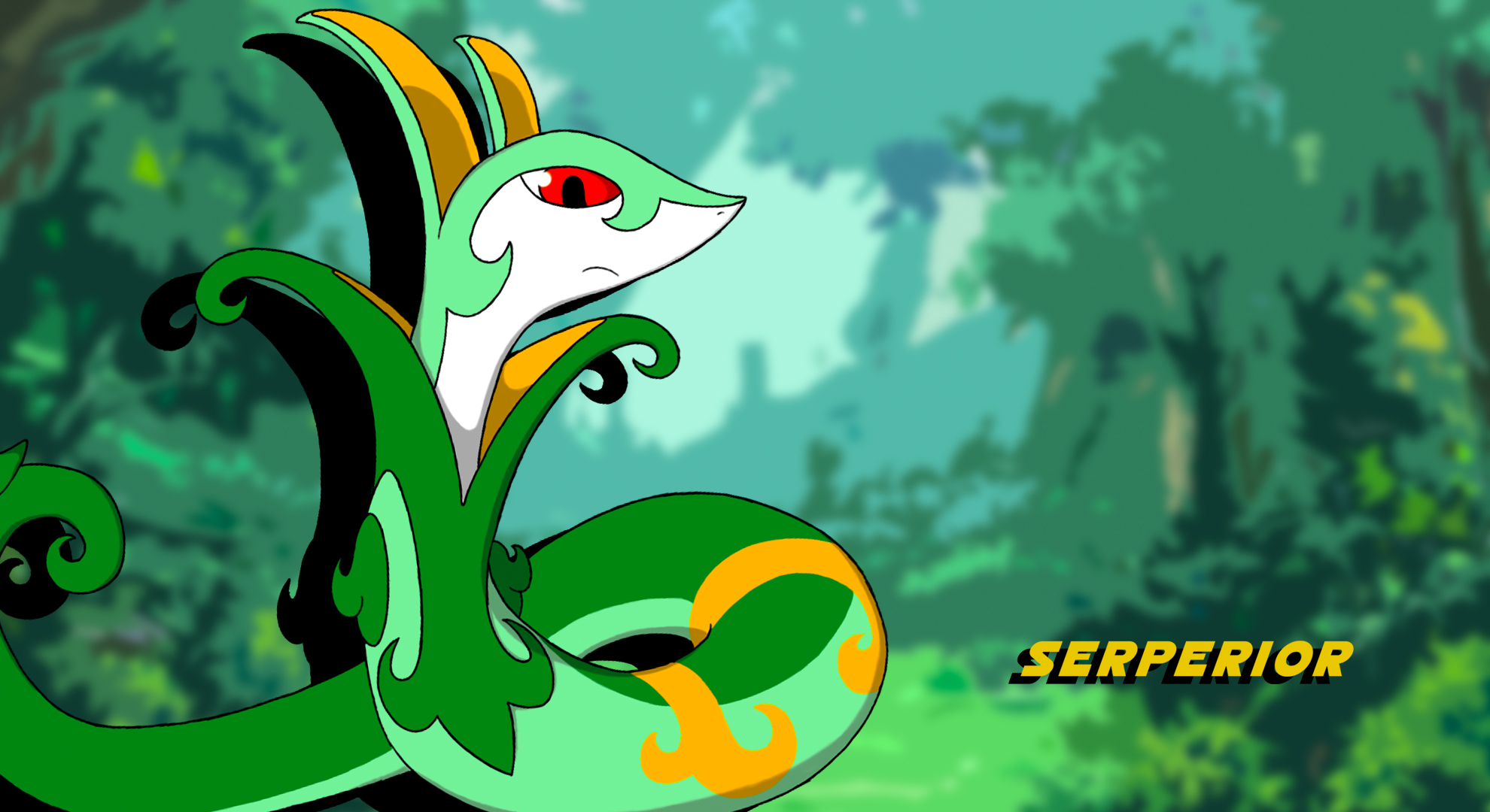 Serperior wallpaper by alivefaun on