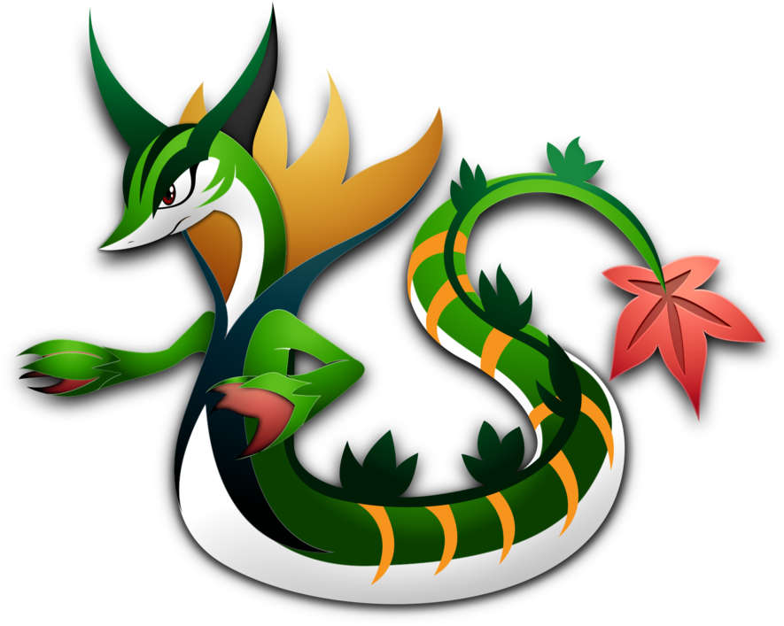 Serperior pokemon png isolated transparent hd photo png mart