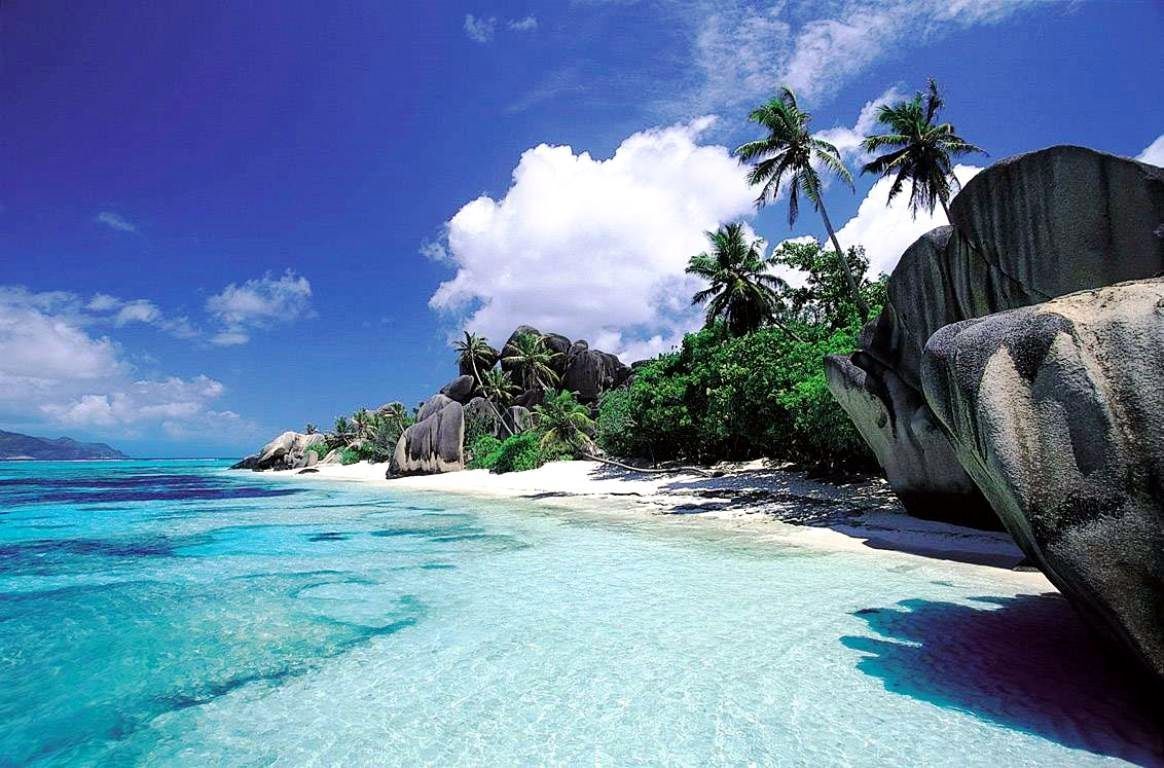 Seychelles beach rocosa white stones water sand sea palms rocks free desktop wallpaper beaches in the world beautiful beaches most beautiful beaches