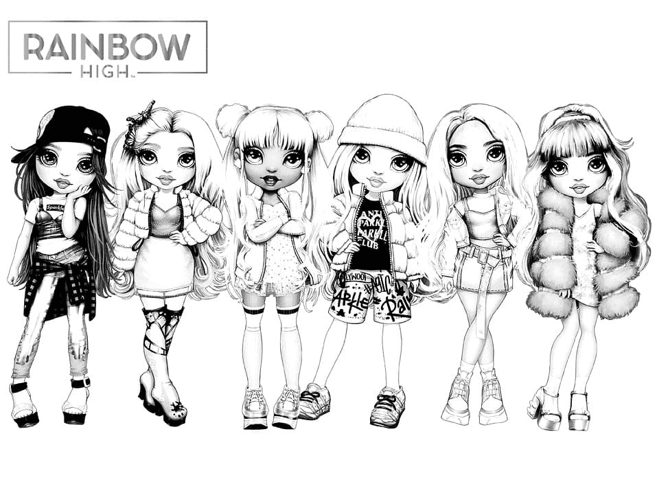 Rabow high colorg pages colorg pages cute drawgs colorg pages for girls