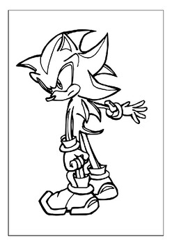 Printable shadow the hedgehog coloring pages ignite creativity today