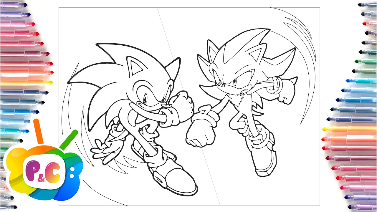Sonic vs shadow coloring pagessonic the hedgehog elektronoia rud