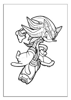 Printable shadow the hedgehog coloring pages ignite creativity today