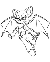 Sonic shadow coloring page to print