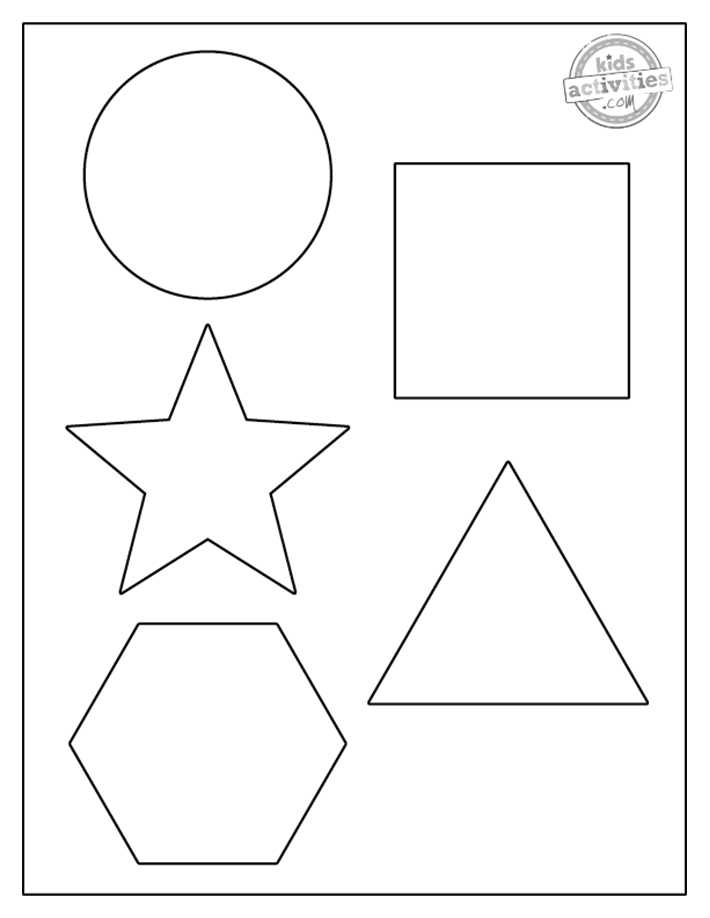 Free printable shape coloring pages kids activities blog