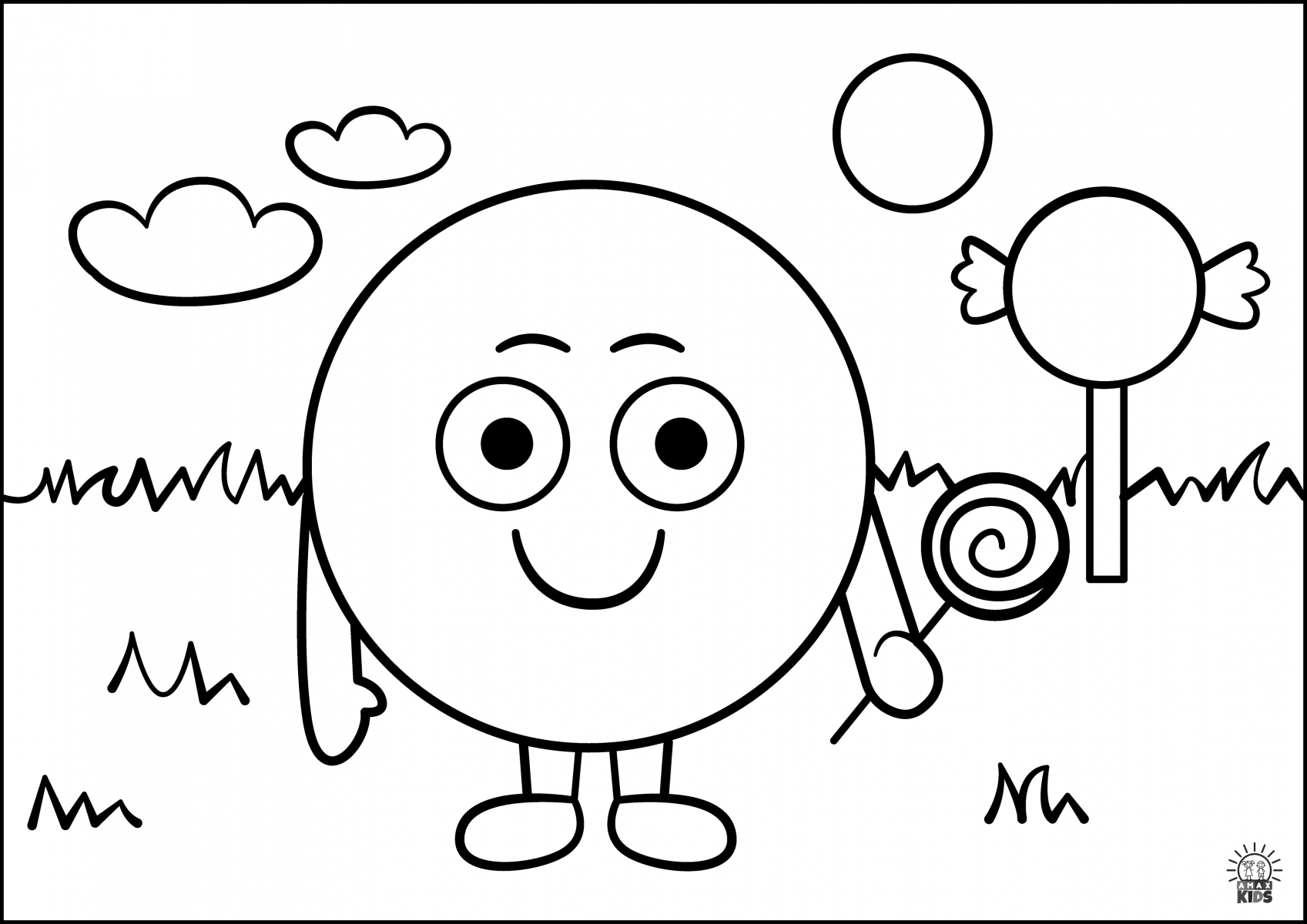 Coloring pages for kids â shapes amax kids