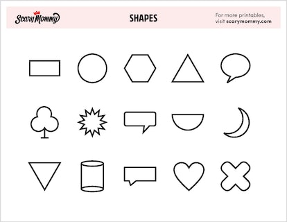 Round up tons of fun with these shapes coloring pages