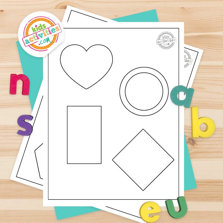 Free printable shape coloring pages kids activities blog