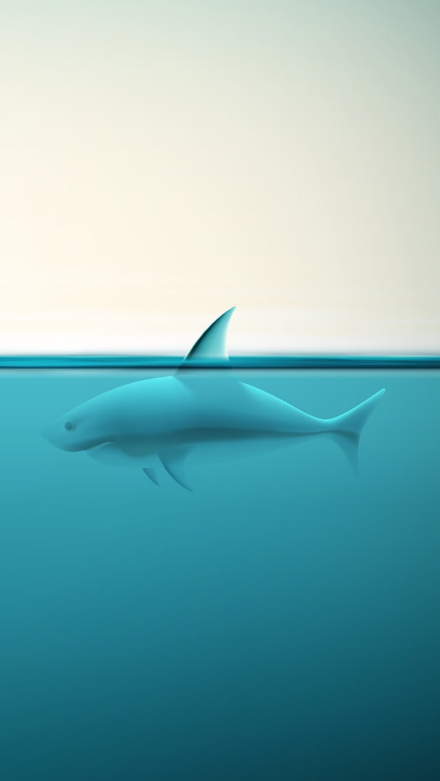 Abstract ocean shark iphone wallpapers free download