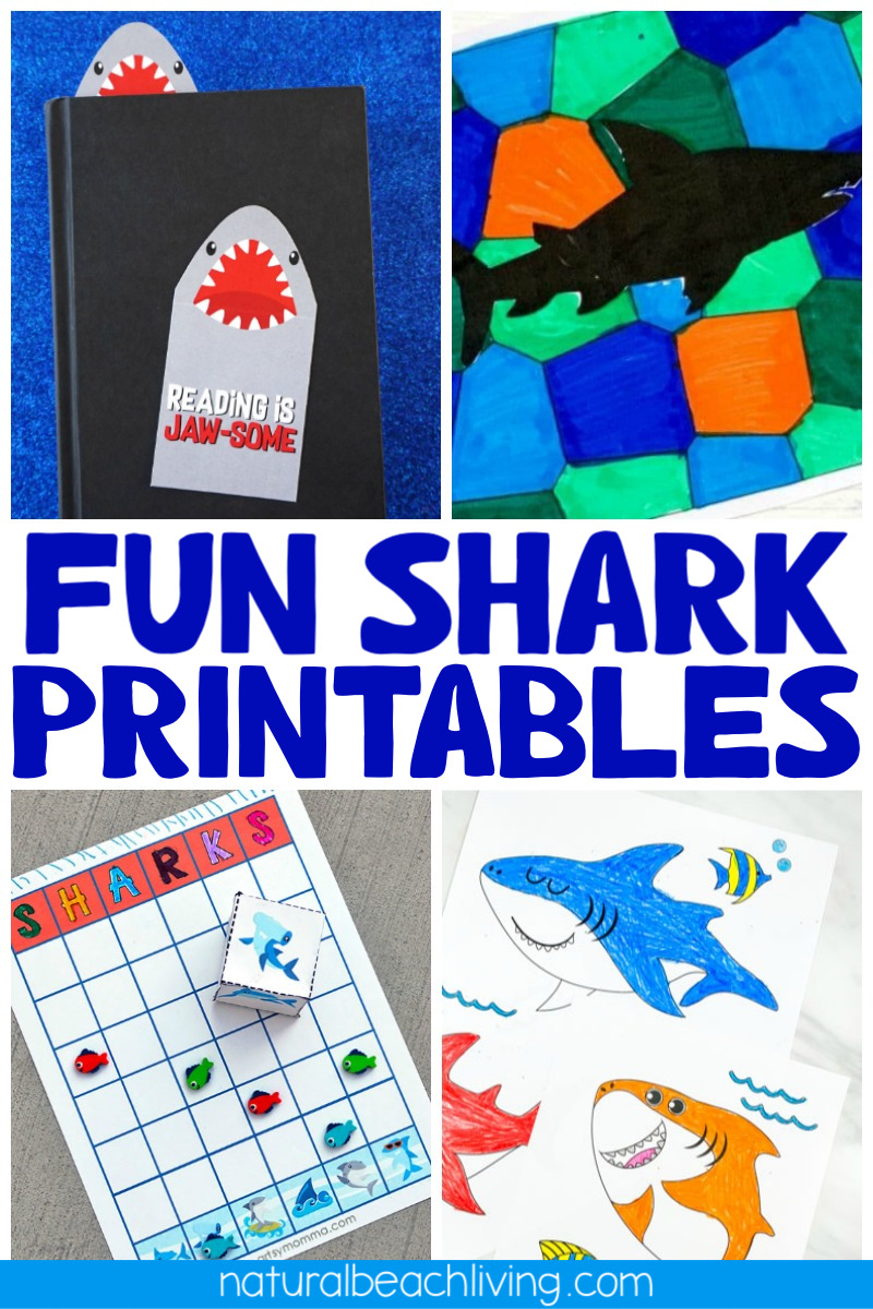 Best shark printables templates and activities