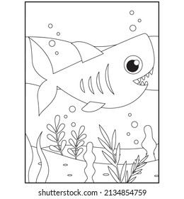 Shark coloring page images stock photos d objects vectors