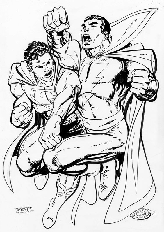 Artwork superman vs captain marvel mission by john byrne rdcics