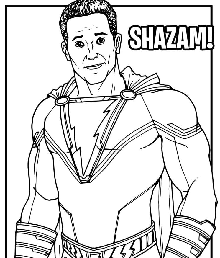 Shazam coloring pages coloring pages for kids to print for free