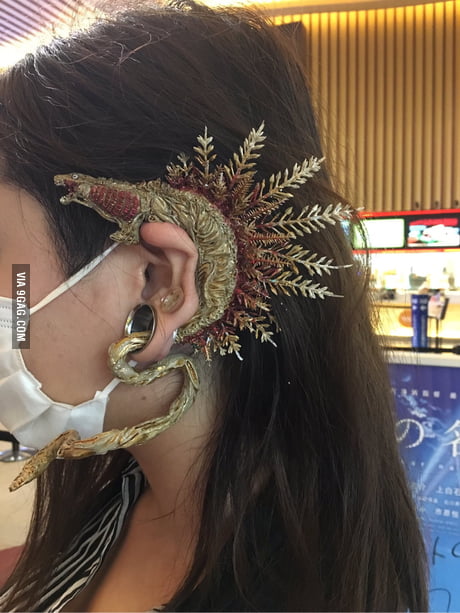 Wicked cool shin godzilla form earpiece spotted in japan