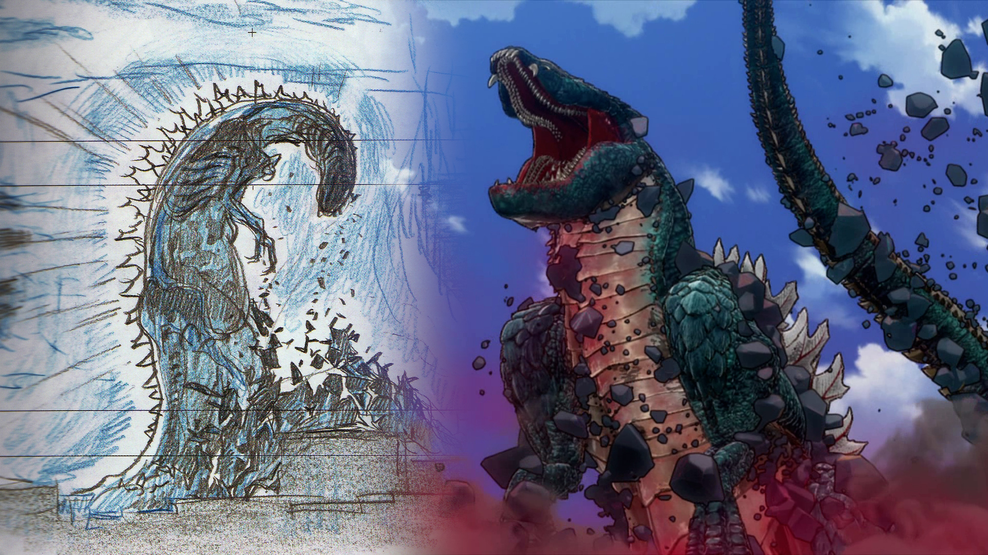 Monstrosities on think its awesome that godzilla singular point used scrapped ideas from shin godzilla photos from the uping part of the lost amp unmade video ãããsp ããã shingodzilla httpstcoyksatkjcfn
