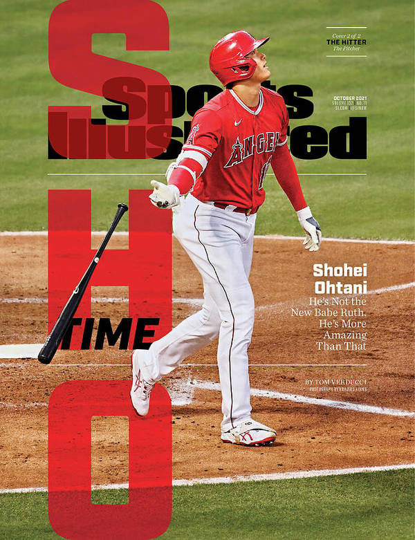 Sho time los angeles angels shohei ohtani cover art print by sports illustrated