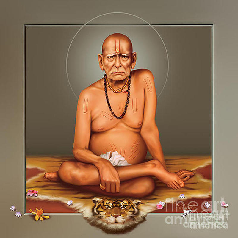 Swami samarth digital art by ganesh bhav