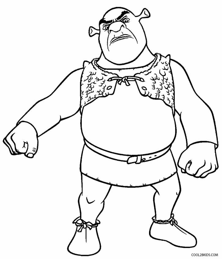 Printable shrek coloring pages for kids coolbkids cartoon coloring pages dragon coloring page coloring pages