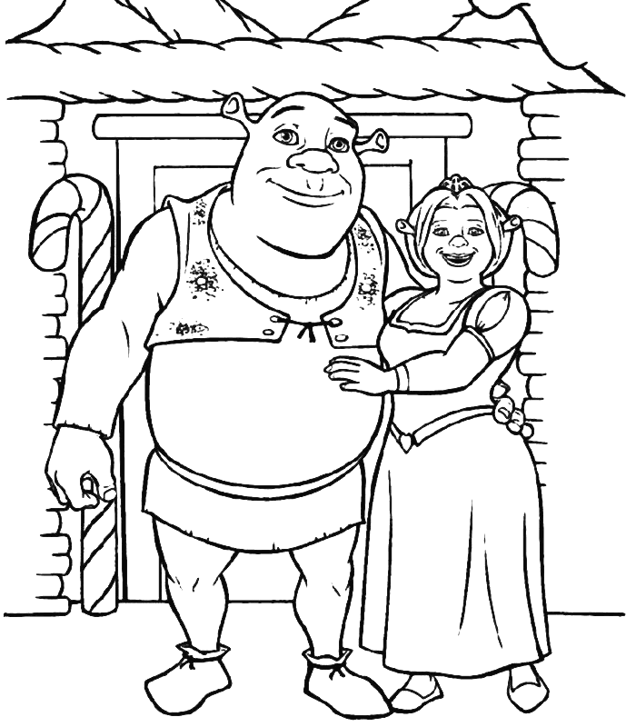 Shrek coloring pages printable for free download