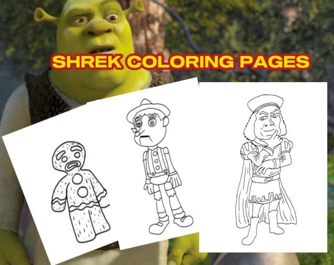 Shreck coloring pages