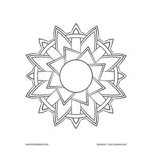 Simple adult coloring pages in a printable pdf format