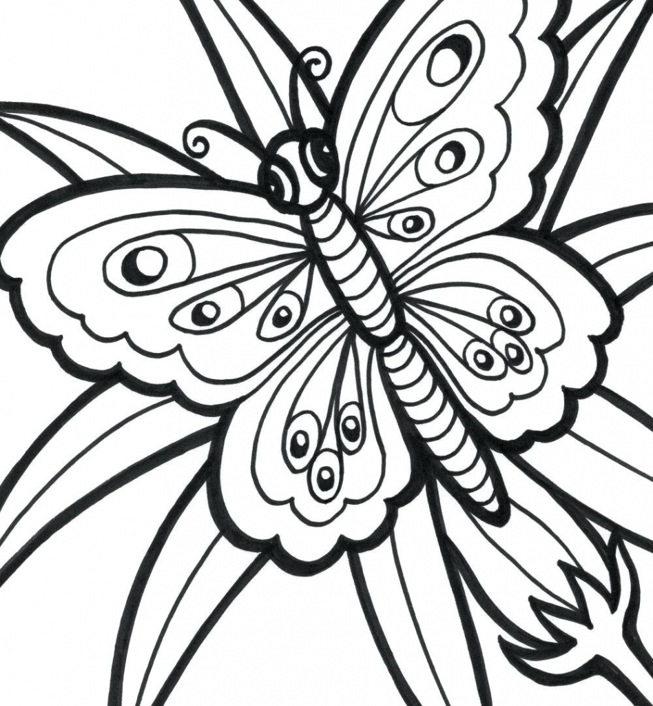 Easy coloring pages for adults