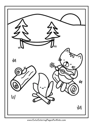 Cute coloring pages for kids