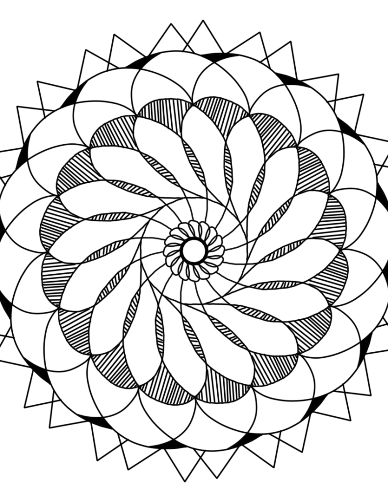 Abstract coloring pages â whimsical watercolor