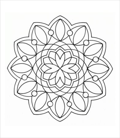 Geometric coloring page