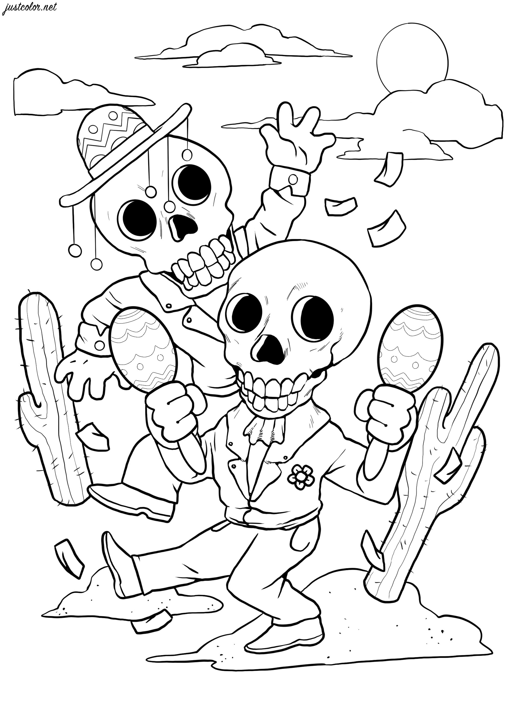 Dancing skeletons