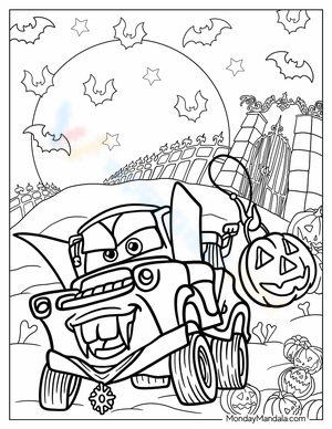 Printable disney halloween coloring pages for all ages