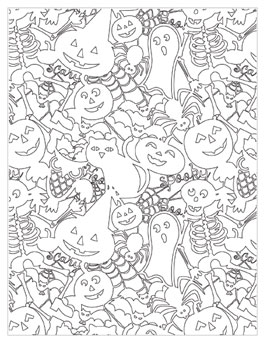 Halloween coloring pages inspiration