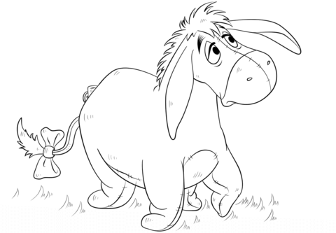 Eeyore coloring page free printable coloring pages