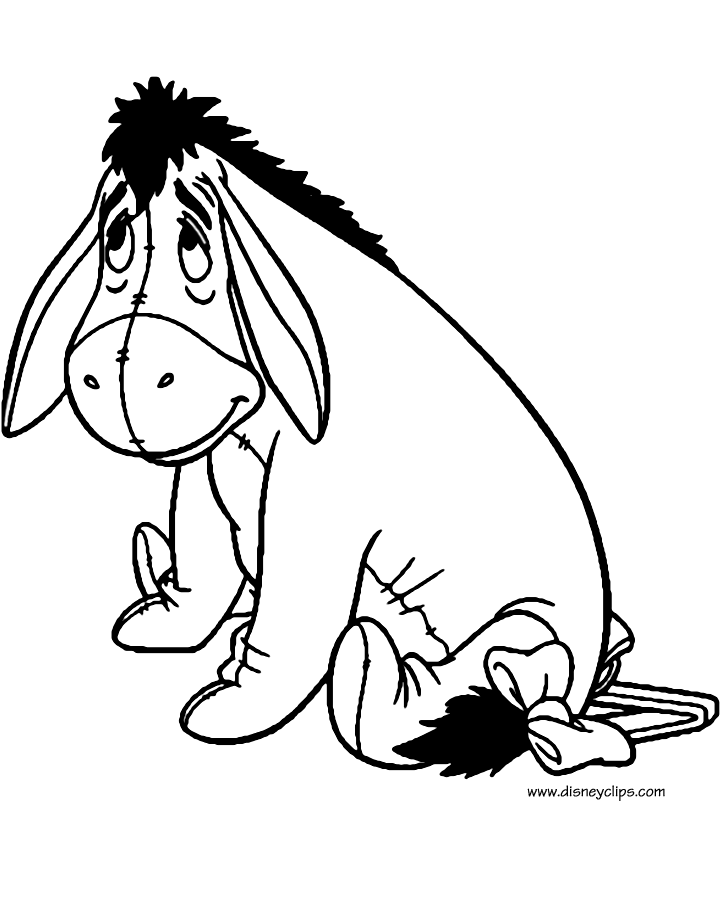 Eeyore coloring pages