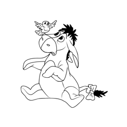 Eeyore coloring pages for kids printable free download