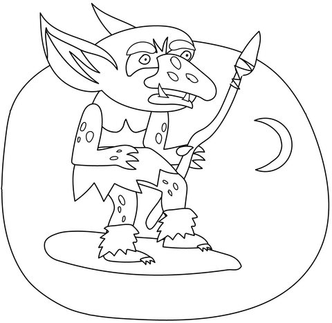 Goblin coloring pages free coloring pages
