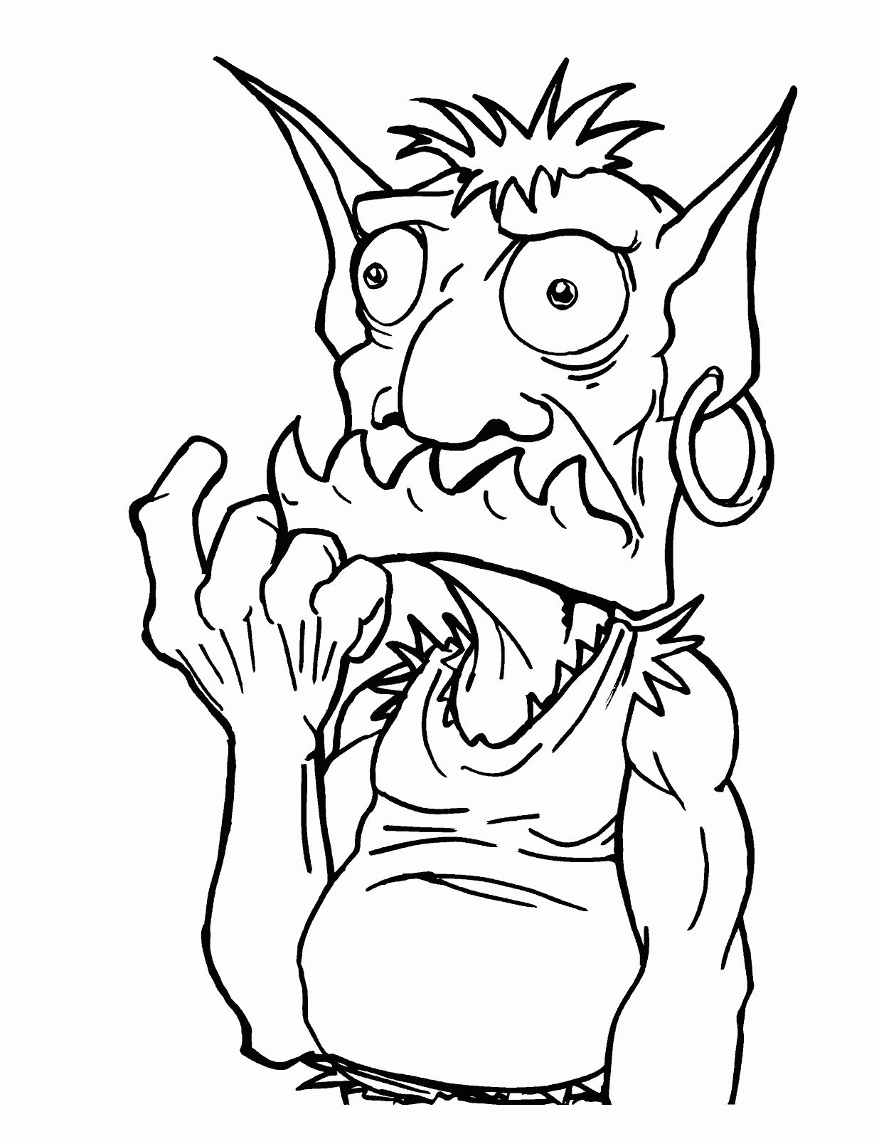 Goblin coloring pages