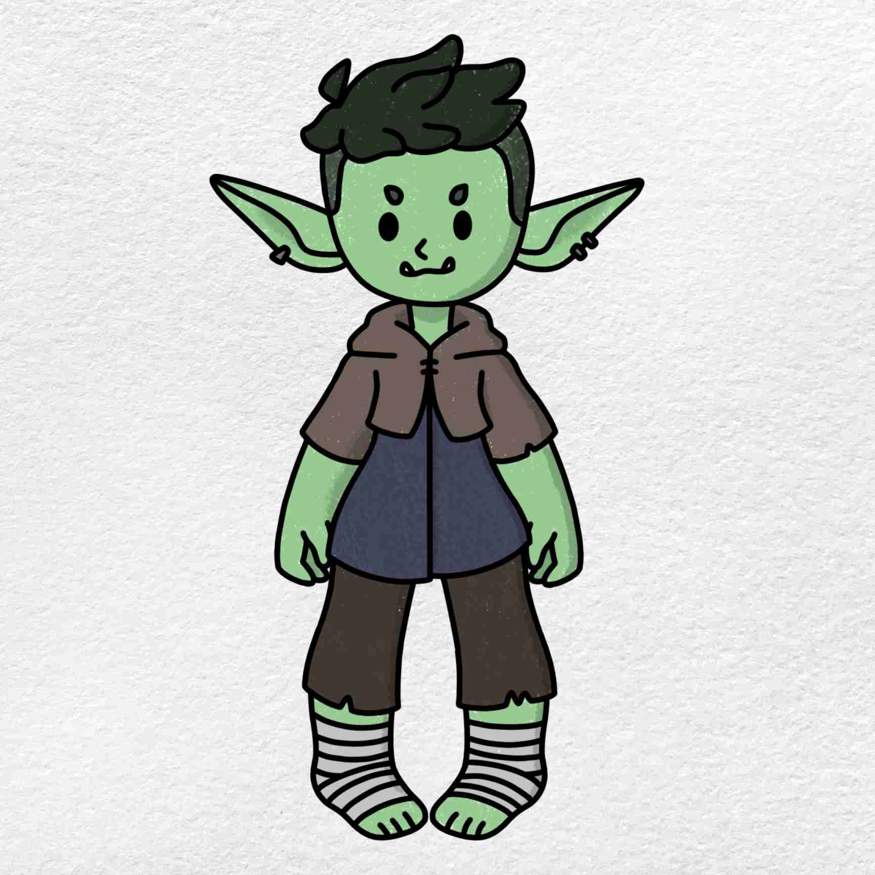 How to draw a goblin