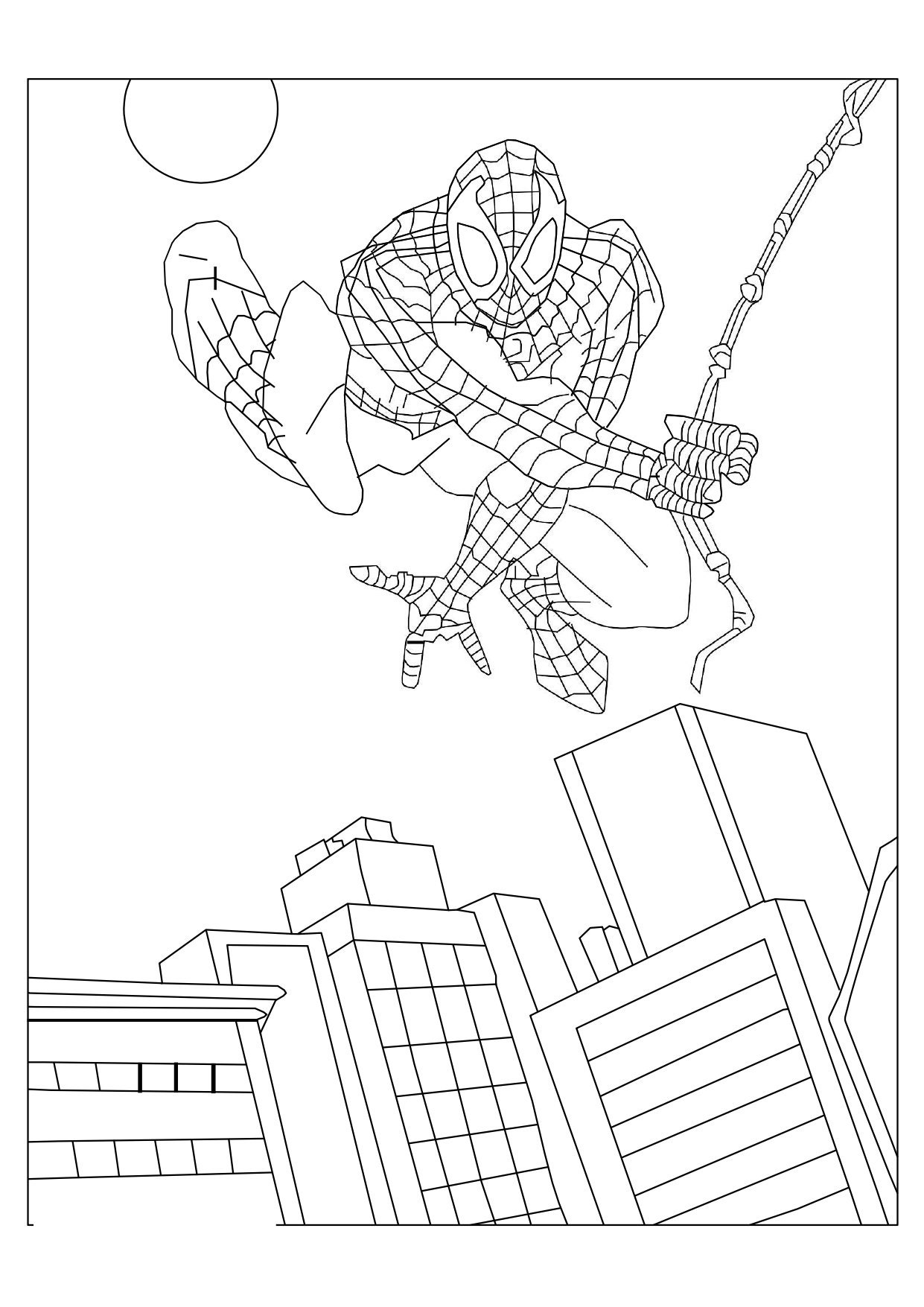 Spiderman coloring book