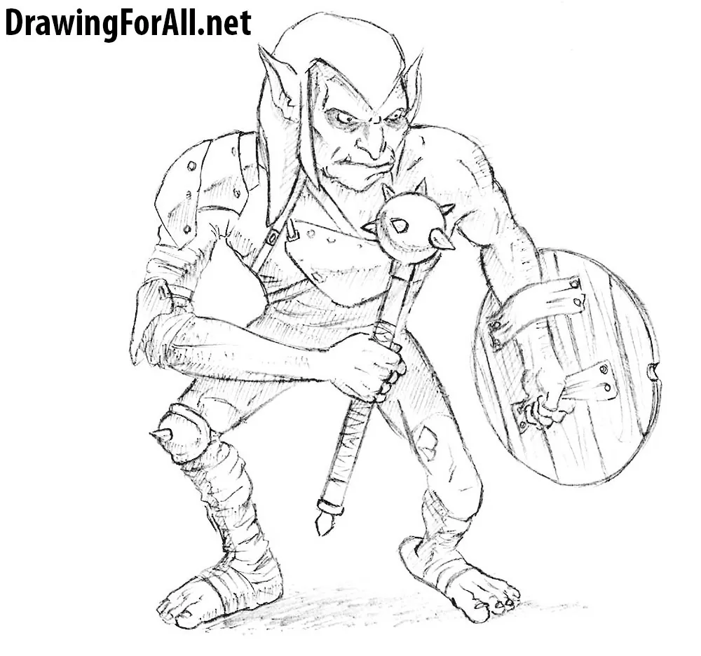 How to draw a goblin from dd