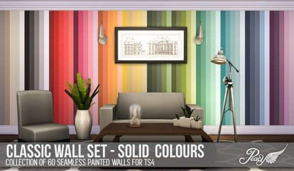 Simsational designs classic walls solid colours â sims downloads classic wall sims sims cc furniture
