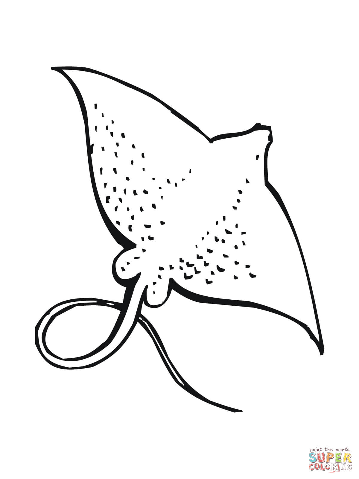 Skate fish coloring page free printable coloring pages