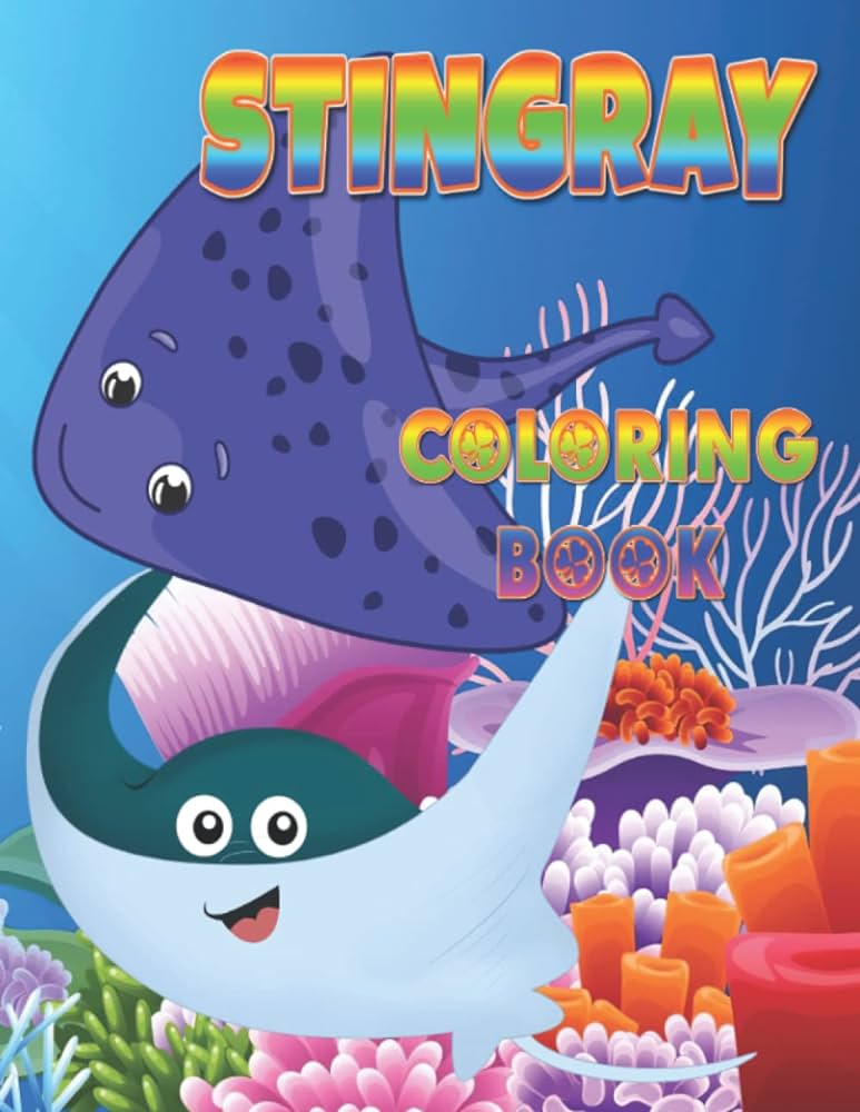 Stingray loring book high quality loring pages for toddlers kids all ages and adults