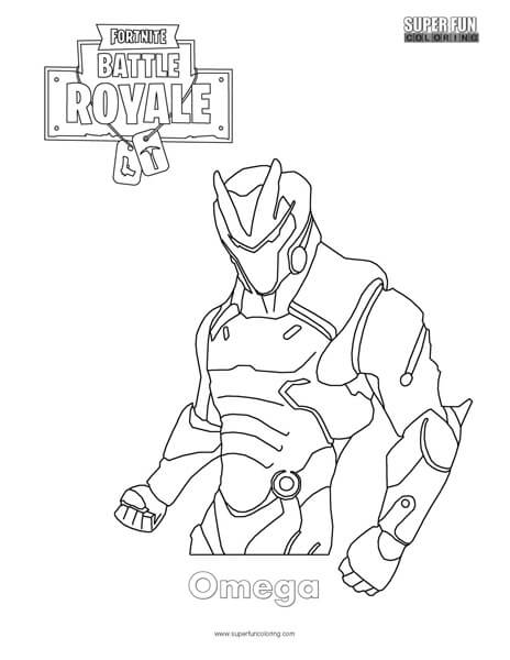 Omega skin coloring page