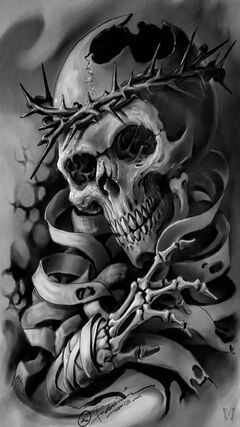 Skull tattoo wallpaper