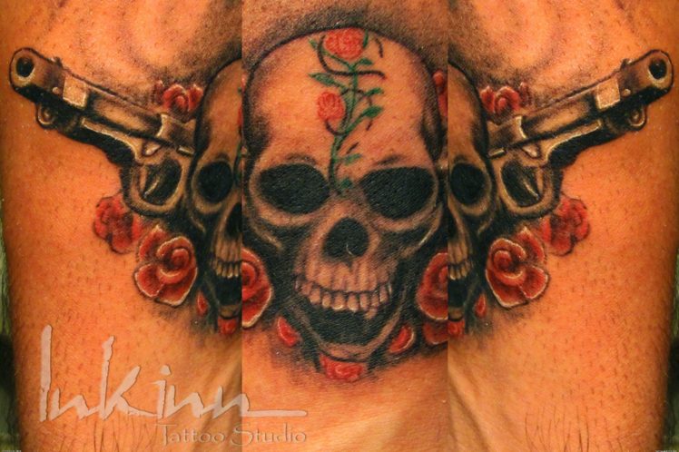 Guns n roses heavy metal hair hard rock dark skull tattoo wallpapers hd desktop and mobile backgrounds